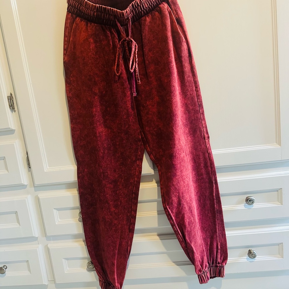 Zenana Outfitters Kids Burgundy Joggers
